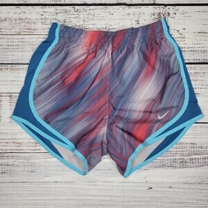 Nike DRI-FIT Running Shorts Blue Marble Print | XS